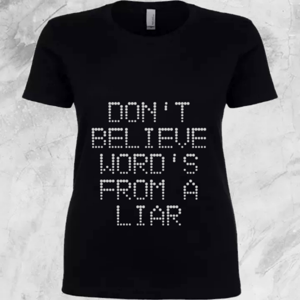 Black t-shirts, all colors, all sizes